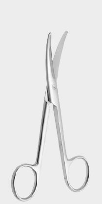 Ножиці МАЙО СТІЛЛ (MAYO STILLE), зі скошеними краями леза (фаска леза), вигнуті, 17 см (cm)